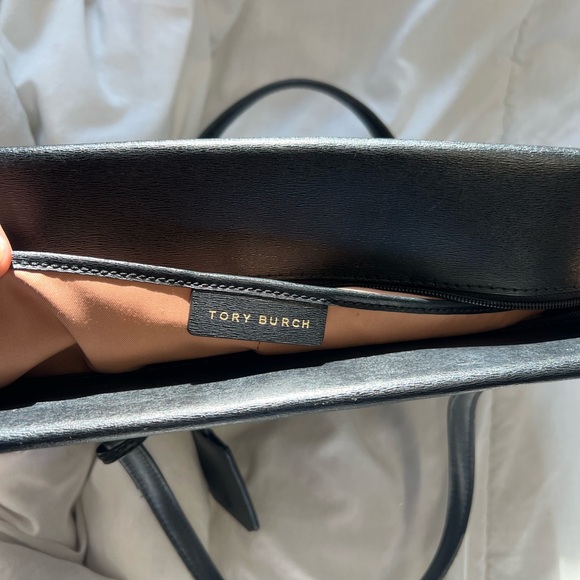 Tory Burch Black Leather Tote - Picture 7 of 9
